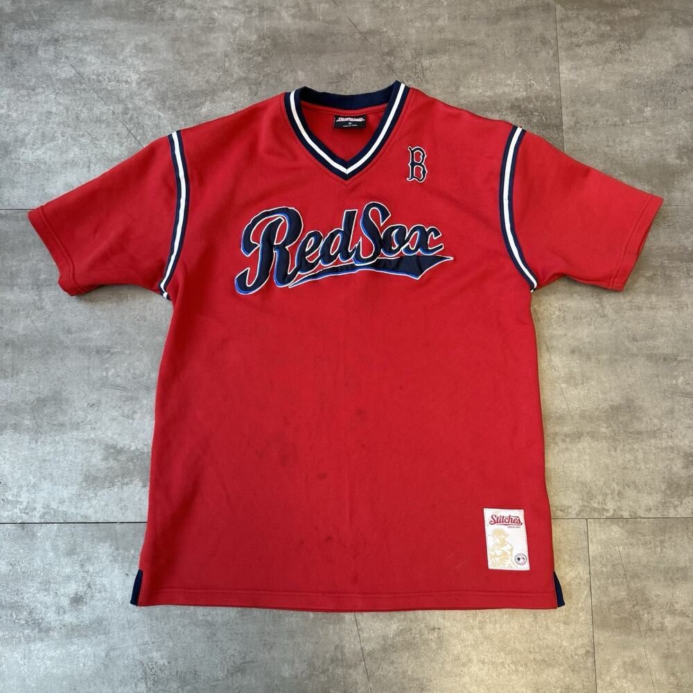Vintage Boston Red Sox Thermal Pullover Shirt Men’s Size XL